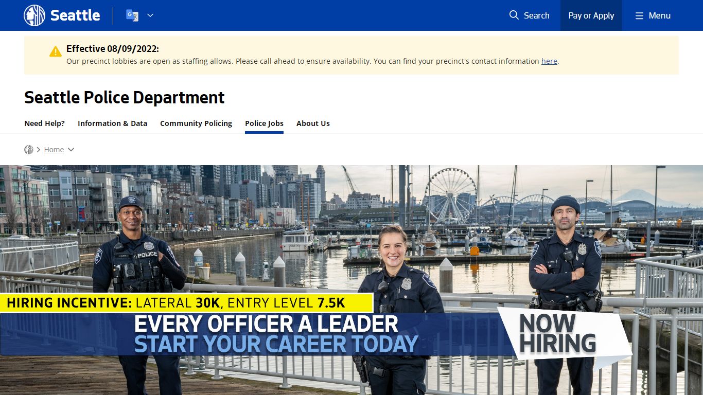 Police Jobs - Police | seattle.gov